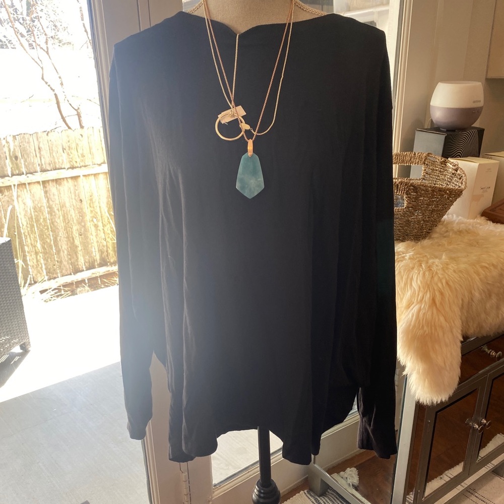 terra & sky black sweater